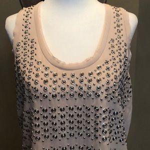 Rebecca Taylor metal embellished top